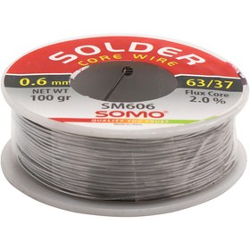 تصویر سیم لحیم سومو 0.6 میلیمتر 100 گرم مدل SOMO SM606 solder wire