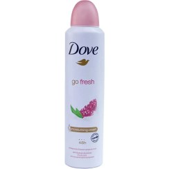 تصویر اسپری دئودورانت زنانه داو مدل GO FRESH رایحه انار حجم 250 میل Dove Go Fresh Pomegranate and Lemon Verbena Antiperspirant Spray 250 ml