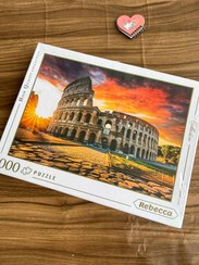 تصویر پازل ۱۰۰۰تکه ربکا طرح غروب روم 