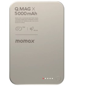 تصویر پاوربانک بیسیم مگسیف 15 وات 5000 میلی‌آمپر مومکس مدل Momax Q.Mag X IP116 Momax Q.Mag X IP116 15W 5000 mAh wireless Magsif power bank