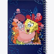 تصویر دفتر نت موسیقی 50 برگ خندالو طرح باب اسفنجی و پاتریک 