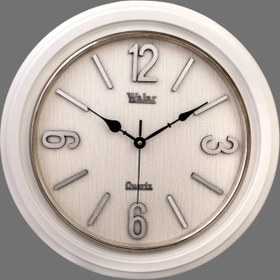 تصویر ساعت دیواری والار کد 102 - سفید Walar wall clock code 102