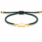 تصویر دستبند طرح گل مرداب(ابریشمی) 