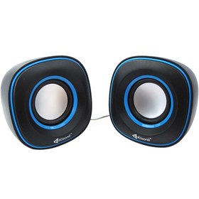 تصویر اسپیکر دو تکه لپتاپی کیسونلی v350 ا Kisonli V350 Multimedia USB Speaker Wierd Kisonli V350 Multimedia USB Speaker Wierd