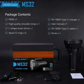 تصویر چراغ قوه آمریکایی ایمالنت MS32 