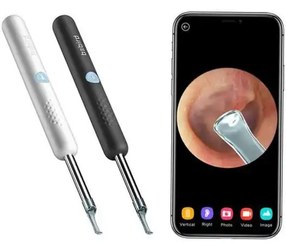 تصویر دستگاه آندوسکوپی و پاک کننده داخل گوش شیائومی Xiaomi Bebird R1 Smart Visual Ear Sticks Endoscope 