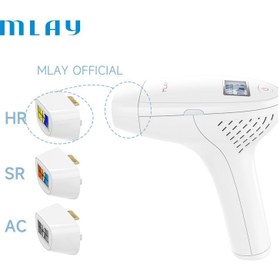 تصویر دستگاه لیزر حذف مو IPL سفید/آبی برند mlay 