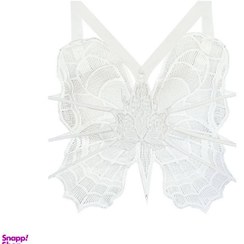 تصویر نیم تنه زنانه مدل پروانه کد 64 رنگ سفید 