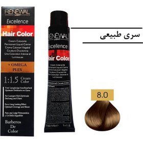 تصویر رنگ مو رنوال بلوند روشن 8.00 سری طبیعی 