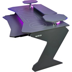 تصویر میز گیمینگ MDF مدل MINI P17 مشکی و سفید 