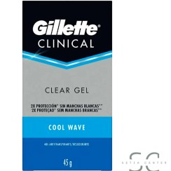 تصویر استیک ضد تعریق مردانه ژیلت سری Clinical مدل Cool Wave حجم 45 میلی لیتر 