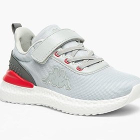 تصویر کفش پیاده‌روی رنگی پسرانه با بند چسبی برند kappa Boys' Colourblock Walking Shoes with Hook and Loop Closure