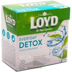 تصویر چای لوید مکمل غذا و سم زدا Loyd Loyd Everyday Detox Food Supplement Herbal Tea 20×1