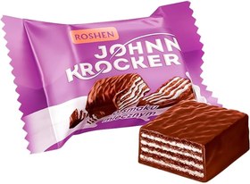 تصویر ویفر شیری جانی کراکر روشن Roshen Johnny Krocker بسته 1 کیلویی 