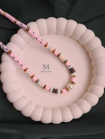 تصویر گردنبند فیمو رنگی کد ۱۶۰ 