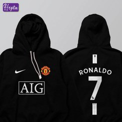 تصویر هودی طرح کیت منچستر یونایتد سال ۲۰۰۸ کریستیانو رونالدو کد H004 Ronaldo-Hoodie