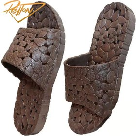 تصویر دمپایی مردانه مدل سنگی 