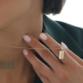 تصویر آویز نیمست شمش طلا 