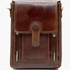 تصویر کیف دوشی چرم ساندرا 