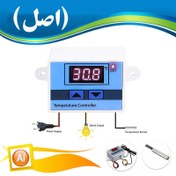 تصویر ترموستات دیجیتال ۲۲۰ ولت کنترلر دما سنسور دار 