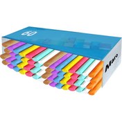 تصویر گچ رنگی مارو مدل X60 بسته 60 عددی - چند رنگ 