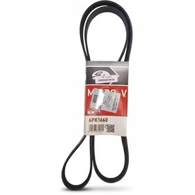 تصویر تسمه دینام پژو 405، سمند و پژو پارس – برند گیتس مدل 1665 پشت سوسماری (GATES 6PK1665) 