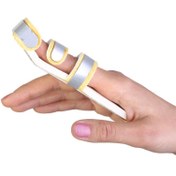 تصویر آتل آماده انگشت با فوم فشرده طب و صنعت ا Ready to Use Alumafoam Finger Splint Ready to Use Alumafoam Finger Splint