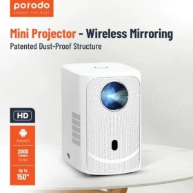 تصویر پروژکتور پرودو مدلPD-P720PJR PORODO MINI PROJECTOR MIRRORING PATENTED DUST-PROOF STRUCTURE PD-P720PJR