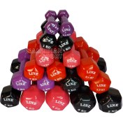 تصویر دمبل ایروبیک ۵ کیلویی روکش‌دار بسته ۲ عددی 