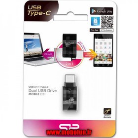 تصویر فلش مموری 64 گیگابایت سیلیکون پاور مدل Mobile C31 USB3.1 