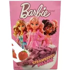 تصویر کورن فلکس کانادایی باربی Barbie Strawberries با طعم توت فرنگی 335 گرم 