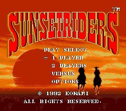 تصویر کارتریج بازی سگا افتاب سرخ (Sunset Riders 1992) 