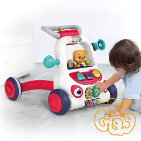 تصویر واکر کودک طرح ماشین خرسی هولی تویز Baby Walker E8997 