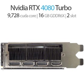 تصویر کارت گرافیک انویدیا Nvidia GeForce RTX 4080 Turbo 16GB 2-slot for server 