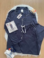 تصویر ست راحتی پیراهن شلوار سرمه ای برند UP2 fashion - S 