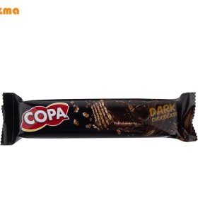 تصویر ویفر کاکائویی کوپا با طعم شکلات تلخ – بسته ۱۲ عددی copa wafer dark chocolate-12pcs