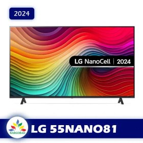 تصویر تلویزیون ال جی مدل 55NANO81 55NANO81 LG TV 4K NanoCell HDR10 Pro 20W webOS AI ThinQ TM100 2020