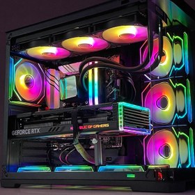 تصویر کامپیوتر گیمینگ AWEST مدل AQ18 پردازنده i5-14400 کارت گرافیک RTX 4070 SUPER حافظه ۳۲ گیگابایت ۱ ترابایت SSD 