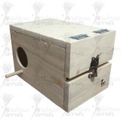 تصویر لانه پرنده چوبی کد LA-0032-J مناسب پرندگان کوچک و متوسط 