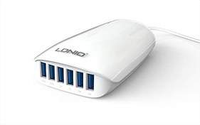 تصویر مولتی شارژر 6 پورت LDNIO مناسب تعمیرات موبایل ا LDINO LDINO