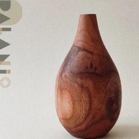 تصویر گلدان چوبی مدرن مدل کاچ متوسط 