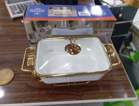 تصویر سوپ خوری طلایی رنگ ثابت سوپ خوری