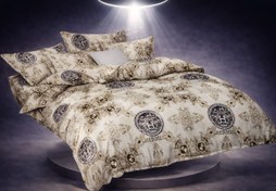 تصویر سرویس روتختی دو نفره آنسل مدل پیگمنت ۶ تکه – لحاف کامل لایکو دو رو مناسب تخت عرض ۱۶۰ - طرح هرمس 