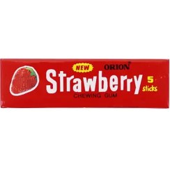 تصویر آدامس توت فرنگی 