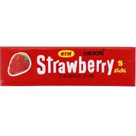 تصویر آدامس توت فرنگی 