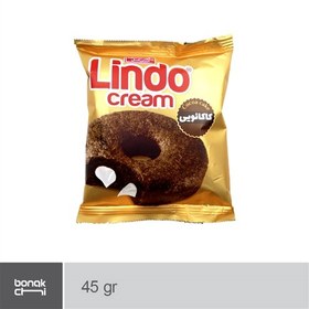 تصویر دونات کیک کاکائو شیری لیندو شیرین عسل - 45 گرم Shirin Asal Cocoa donut cake with Lindo milk cream core - 45 g