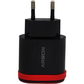 تصویر شارژر دیواری آرسون مدل AN-06 به همراه کابل MicroUSB 