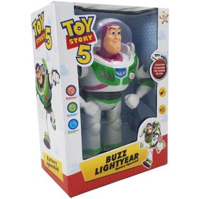 تصویر ربات بازلایتر موزیکال حرکتی بالدار فصل 5 BUZZ LIGHTYEAR TOY _ EJ892