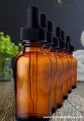 تصویر بطری شیشه ای دارویی 100 میلی لیتر با میل قطره چکان - بطری با میل قطره چکان شیشه ای 100 ml medicine dropper Glassbottle