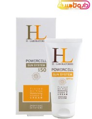 تصویر کرم ضدآفتاب اچ ال رنگی فاقد چربی SPF50 HL Sunscreen Tinted oil free SPF50 Cream 50ML